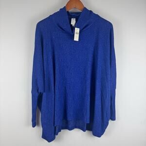 Amadi Anthro Blue Women's Oversized Fit Sweater ~ Small